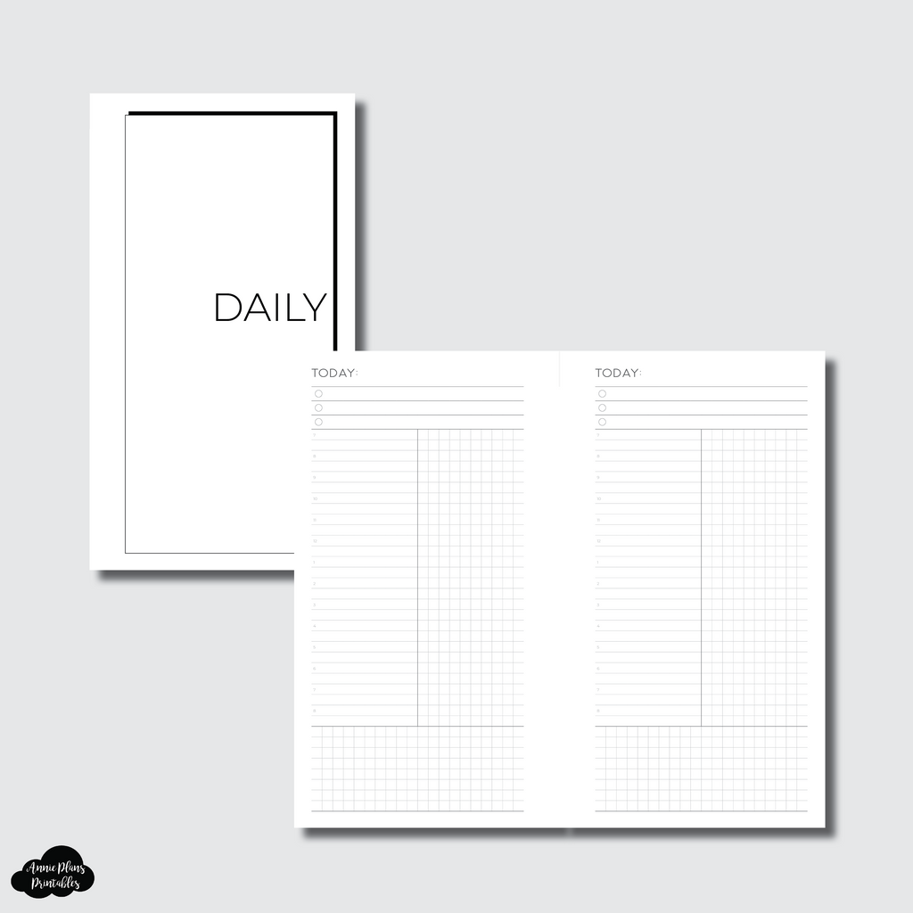 Personal Rings Size | BASIC UNDATED DAILY Printable Insert ...