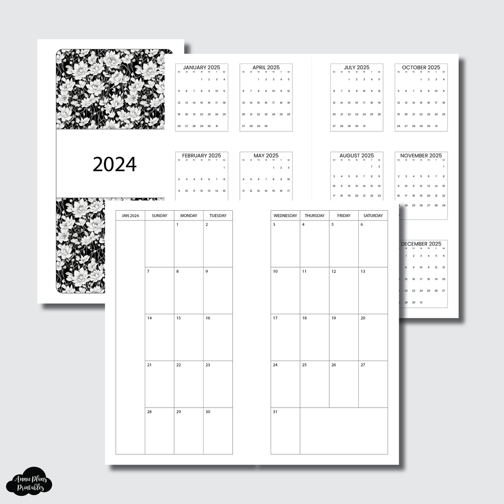 pocket-tn-size-2024-minimalist-monthly-calendar-sunday-start-print-annieplansprintables-llc