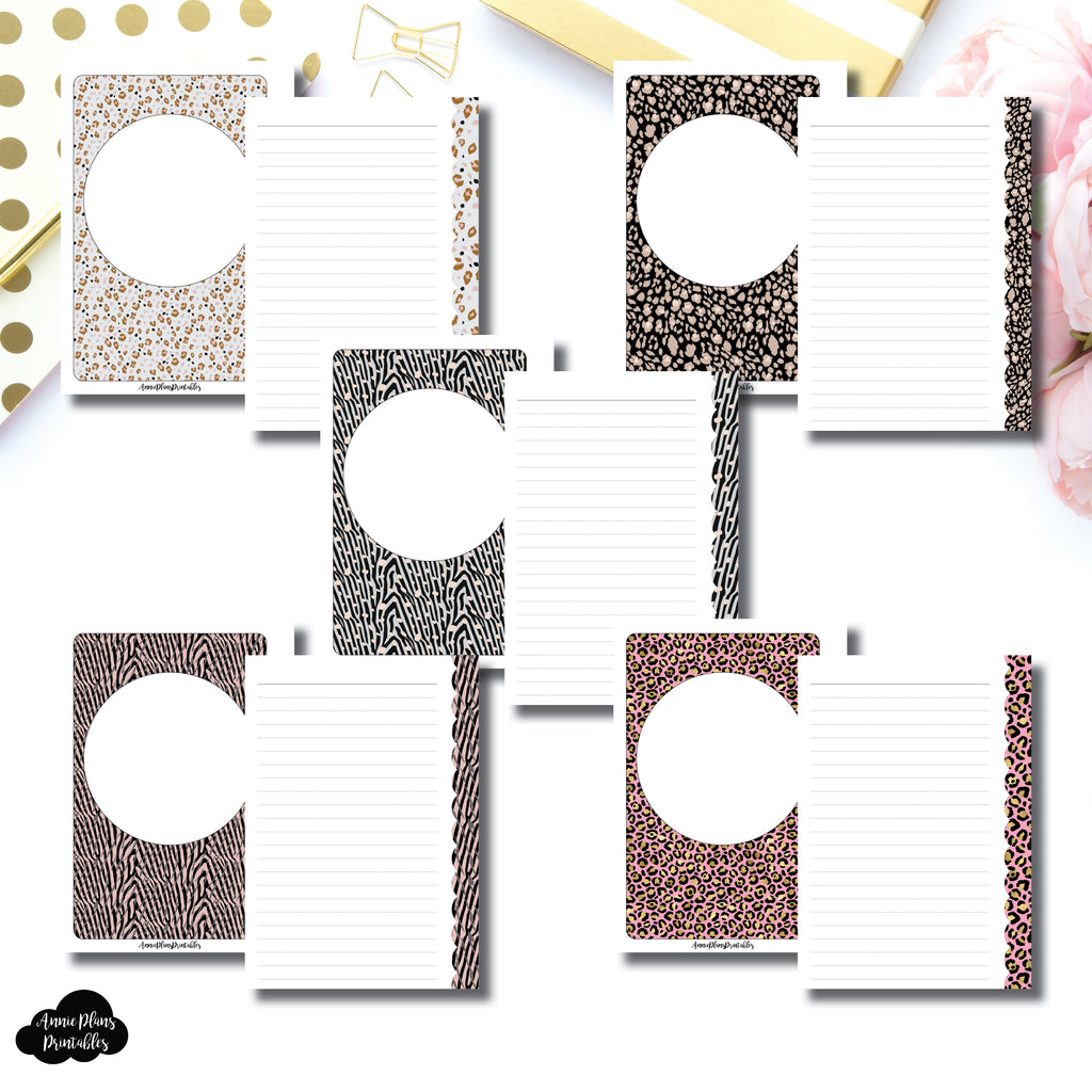 A5 Rings Size | Wild Lined Notes Printable Insert ...