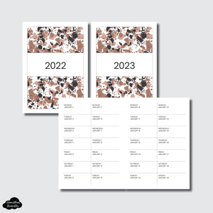 Passport TN Size | 2022 - 2023 2 WEEKS ON 1 PAGE PRINTABLE INSERT