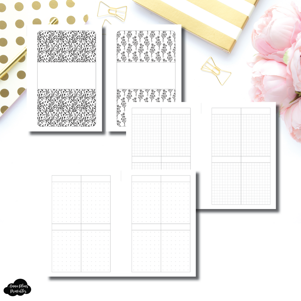 Pocket Plus Rings Size | Journaling Week on 2 Pages Printable Insert ...