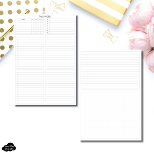 TIP IN A5 Size | Notebook Weekly Tip In Printable
