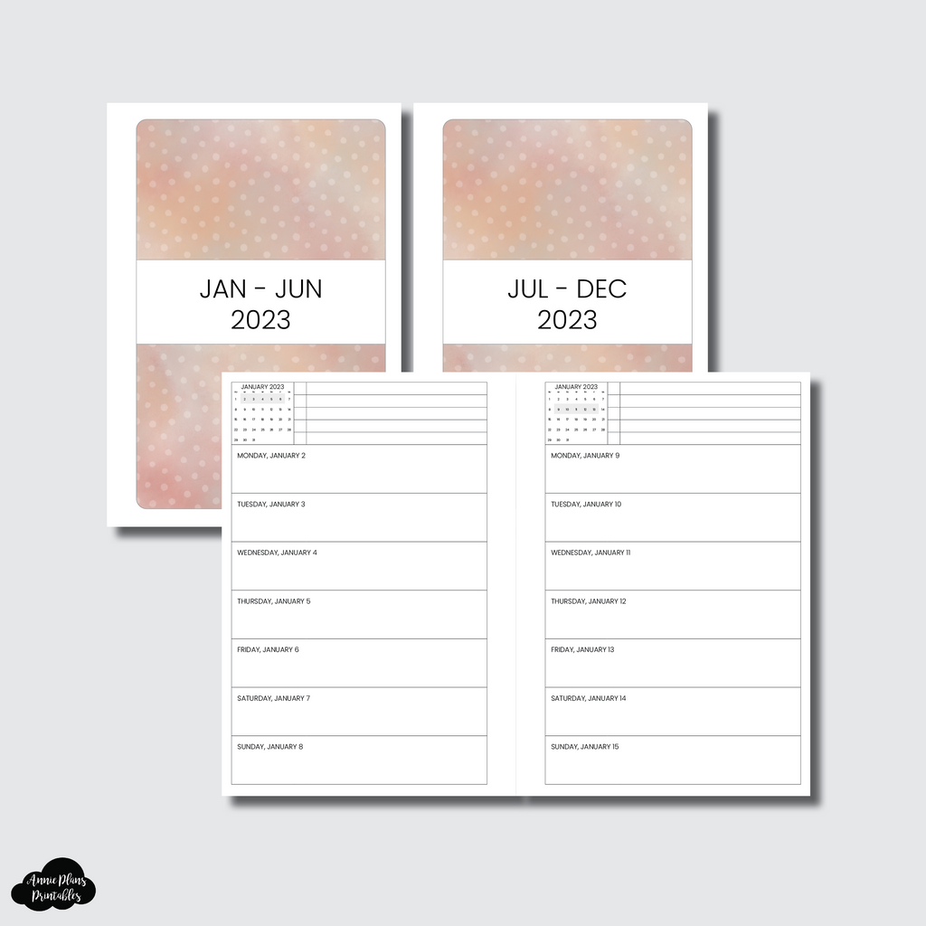 B6 Rings Size | 2023 Priority Week On 1 Page Printable Insert ...