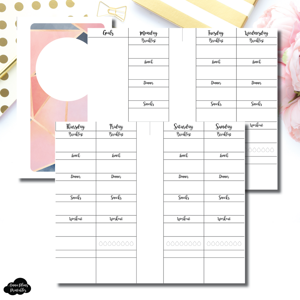 FC Pocket Rings Size | Wellness Tracker Printable Insert ...