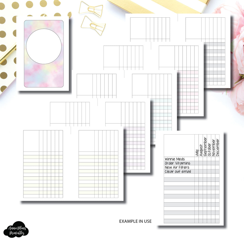 Pocket Rings Size | Multi Use Tracker/Check List Printable Insert ...