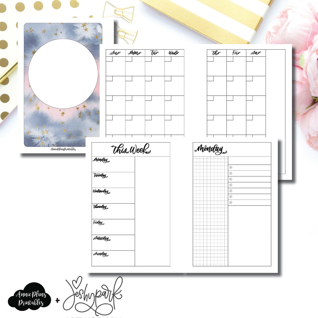 A6 Rings Size | JeshyPark Undated Daily Collaboration Printable Insert ...
