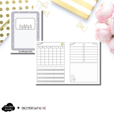 Micro HP Size | Undated Monthly OnceMoreWithLove Collaboration Printable Insert ©