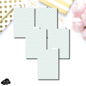 A6 Ring Dividers | Luxe Mint 5 Top Tab Printable Dividers