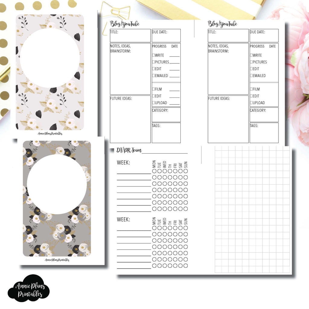 Pocket Rings Size | Social Media Tracking Bundle Printable Insert ...