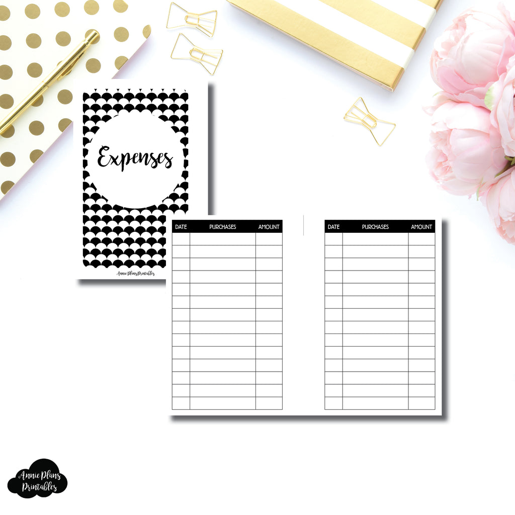 Pocket Rings Size | Basic Expense Tracker Printable Insert ...