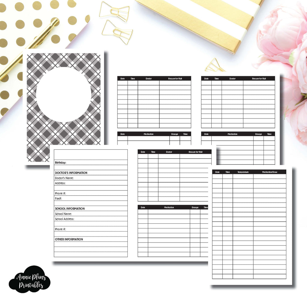 A6 TN Size | KIDS Information Printable Insert © – AnniePlansPrintables ...