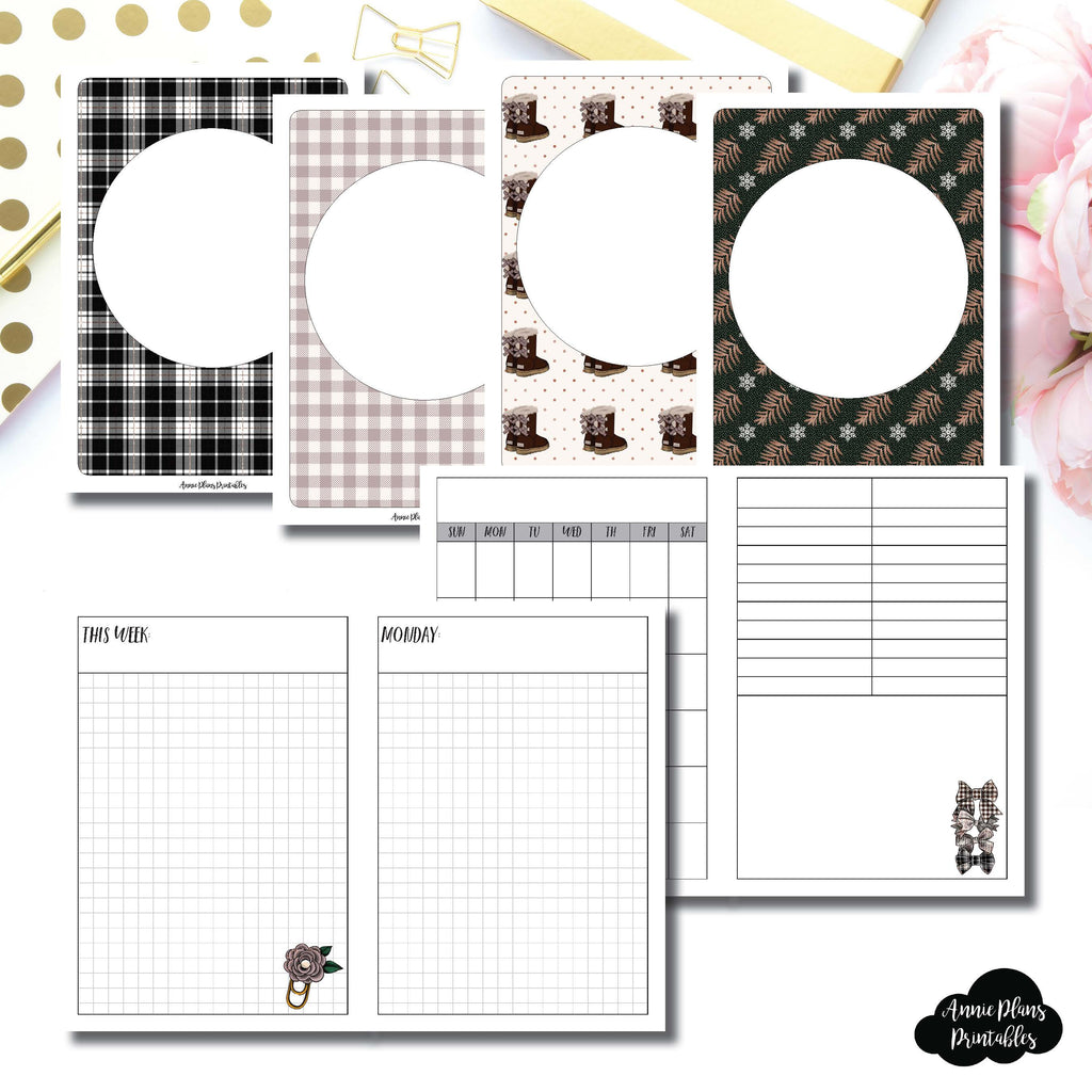 A6 TN Size | COZY Undated Daily Printable Insert ...