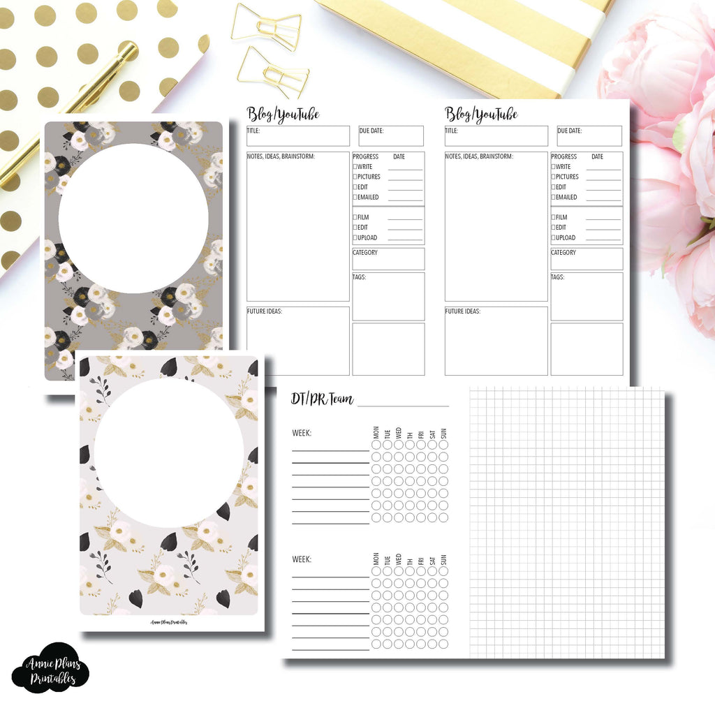 B6 TN Size | Social Media Tracking Bundle Printable Insert for Travele ...