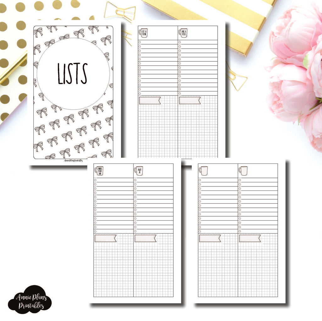 HALF LETTER RINGS SIZE | 2 Column Lists Printable Insert ...