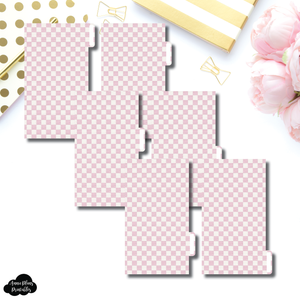 Personal Ring Dividers | Luxe Pink 6 Side Tab Printable Dividers