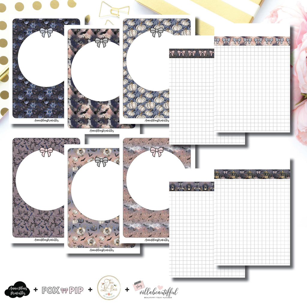 A6 TN Size | Blank Covers + Undated Grid Collaboration Printable Inser ...