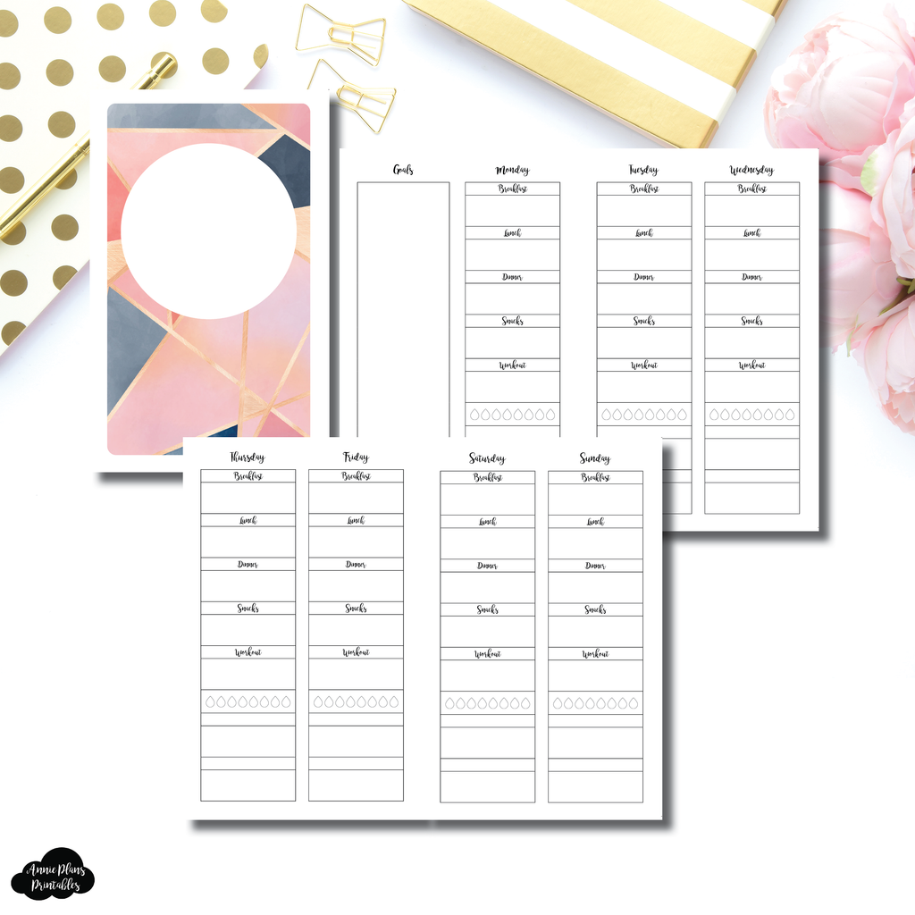 B6 SLIM TN Size | Wellness Tracker Printable Insert ...