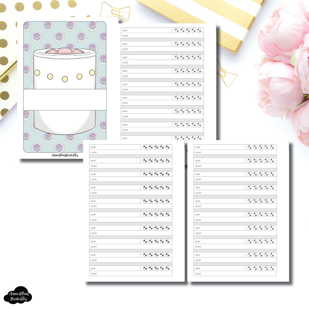 A5 Wide Rings Size | Wax Melt Review Printable Insert ...