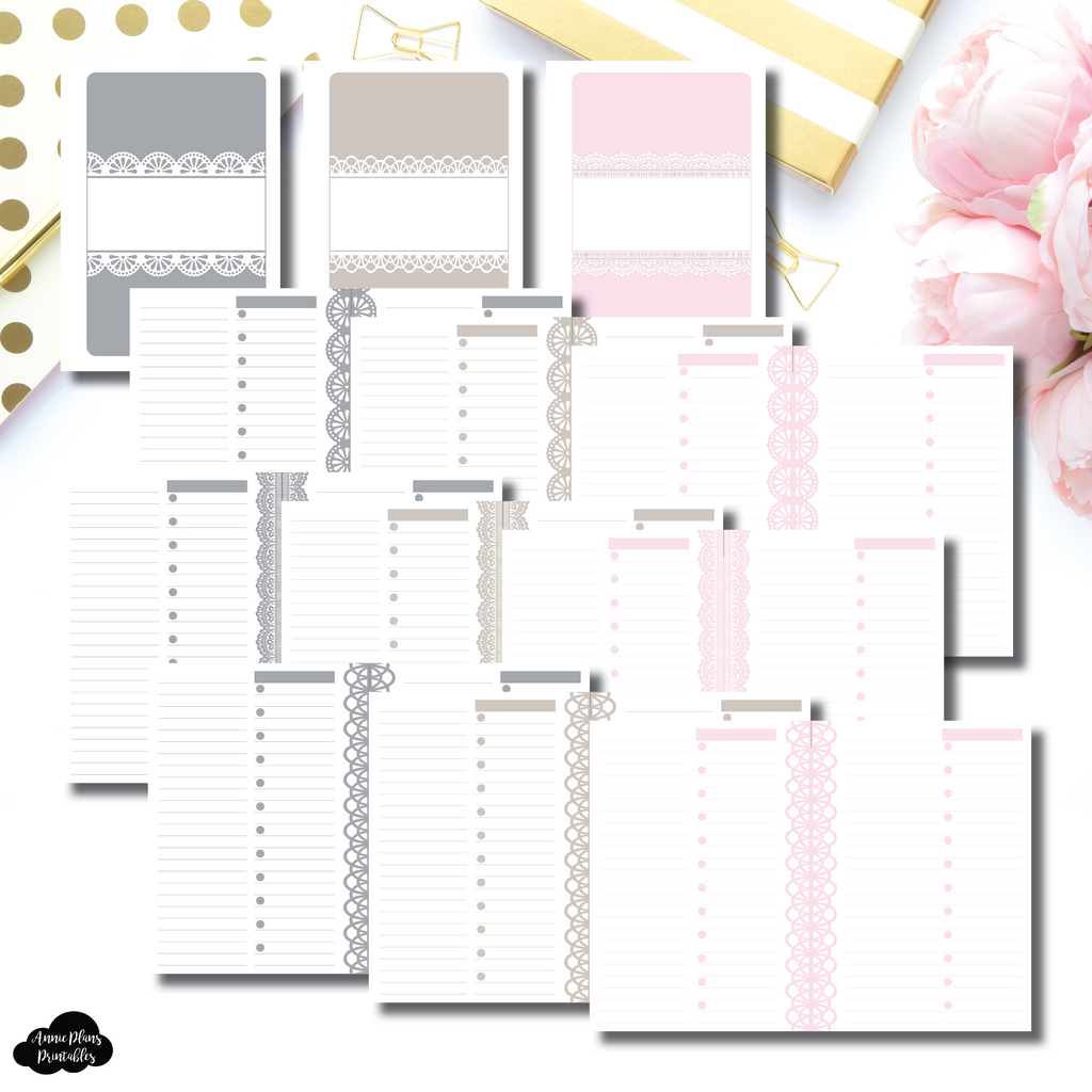 FC Rings Size | Lace Productivity Notes Printable Insert ...