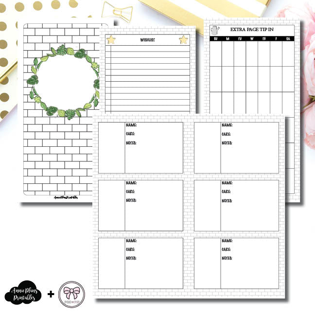 Standard TN Size | Plant Care - Fox &amp; Pip Collaboration Printable Inse ...