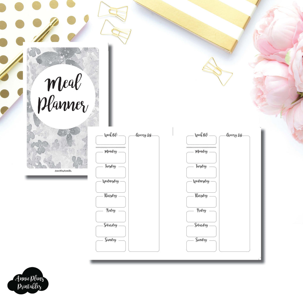Mini HP Size Weekly MEAL PLANNER Printable Insert