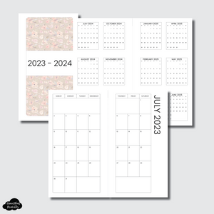 Personal Size Fold Out Yearly Planner Year at a Glance 