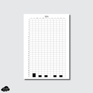 FREEBIE H Weeks Size | 2024 Life in Pixels Printable