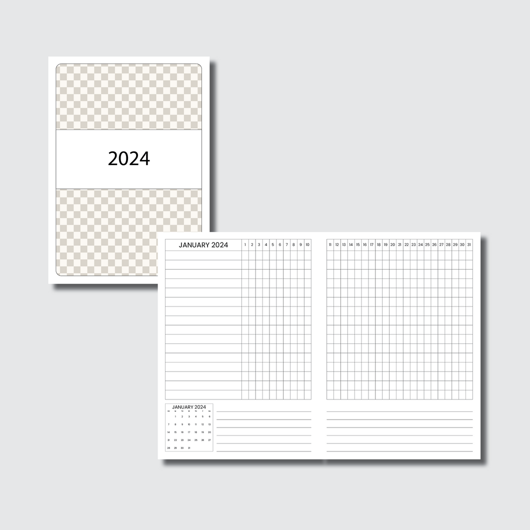 B6 TN Size 2024 Dated Tracker Printable Insert AnniePlansPrintables
