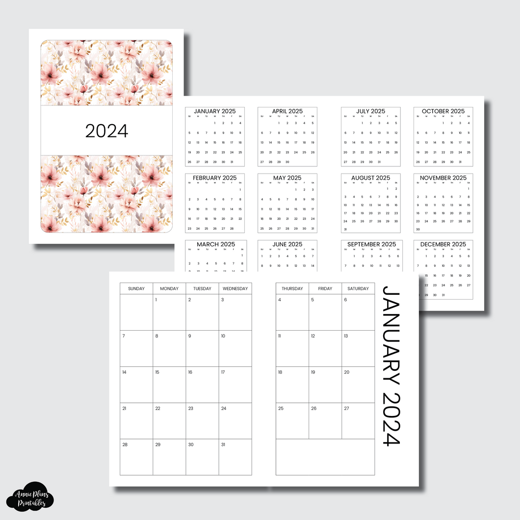 A5 Wide Rings Size | 2024 SIMPLE FONT Monthly Calendar (SUNDAY Start) – AnniePlansPrintables, LLC a5-wide-rings-size-2024-simple-font-monthly-calendar-sunday-start-annieplansprintables-llc