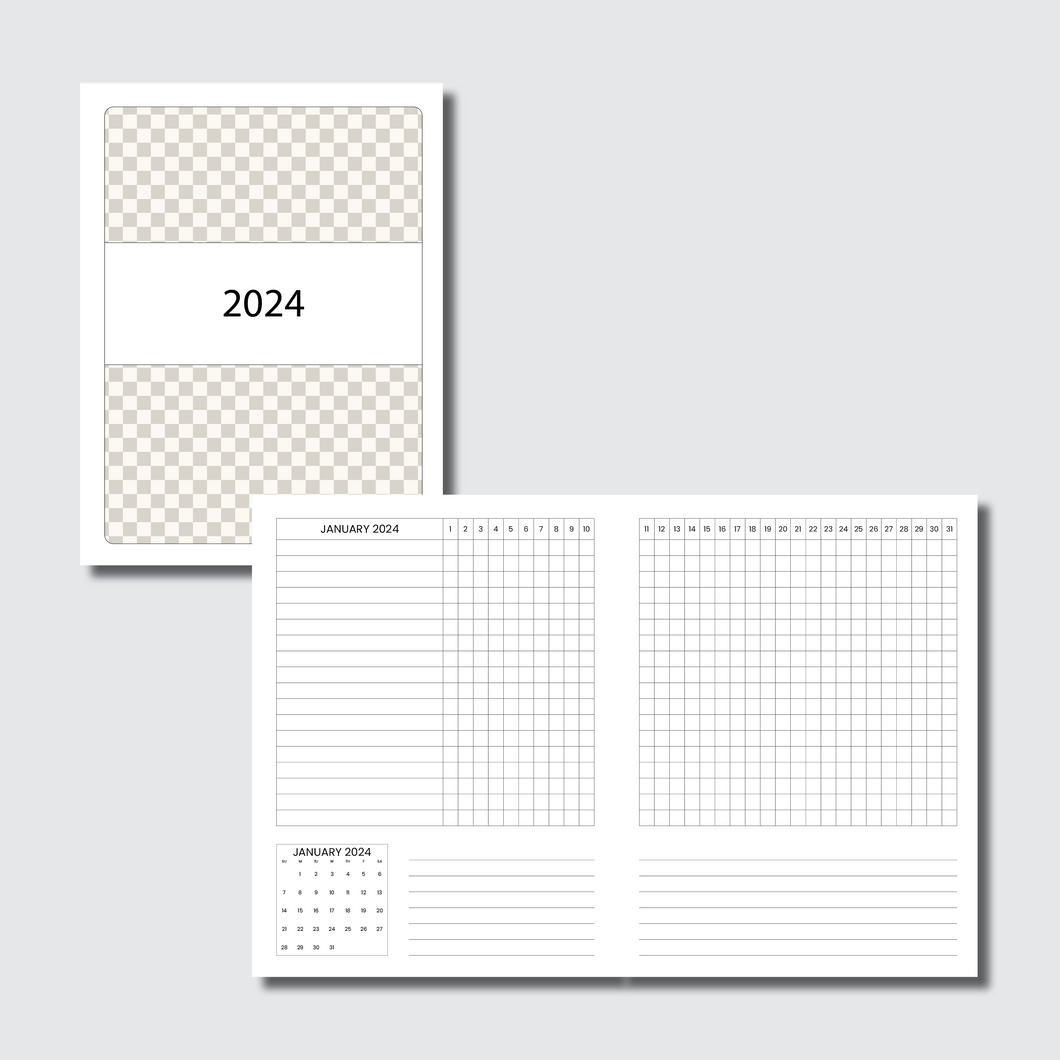 Classic HP Size | 2024 Dated Tracker Printable Insert