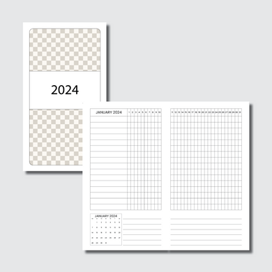 Personal TN Size | 2024 Dated Tracker Printable Insert