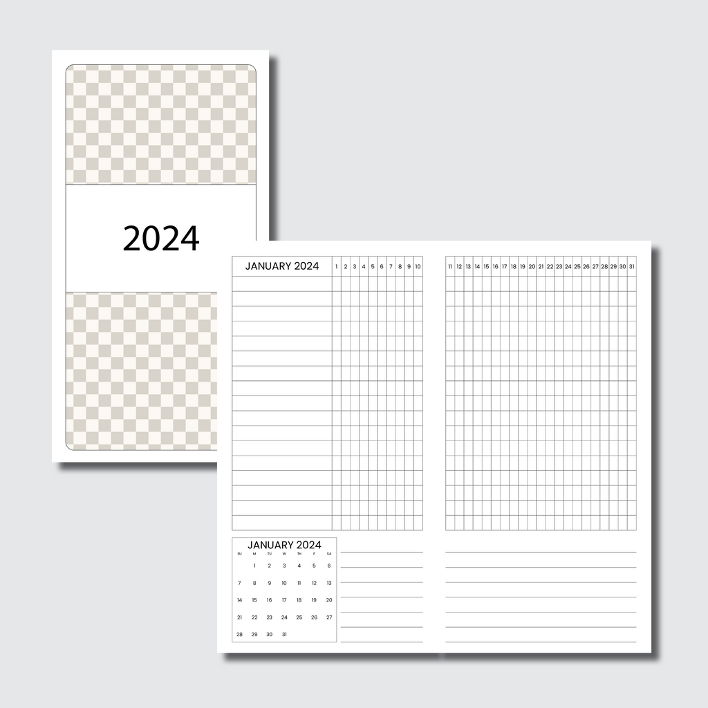 Standard TN Size | 2024 Dated Tracker Printable Insert ...