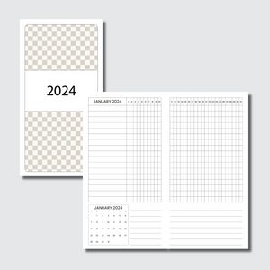 Standard TN Size | 2024 Dated Tracker Printable Insert