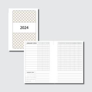 Pocket Plus Rings Size | 2024 Dated Tracker Printable Insert