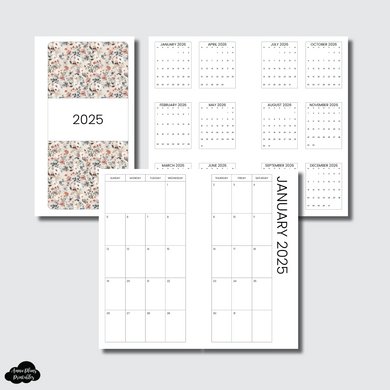 FC Rings Size | 2025 SIMPLE FONT Monthly Calendar (SUNDAY Start) PRINTABLE INSERT