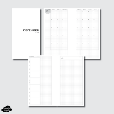 Personal Rings Size | DEC 2023 CLASSIC DAILY Printable Insert