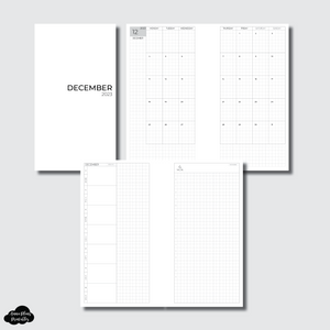 Personal Rings Size | DEC 2023 CLASSIC DAILY Printable Insert