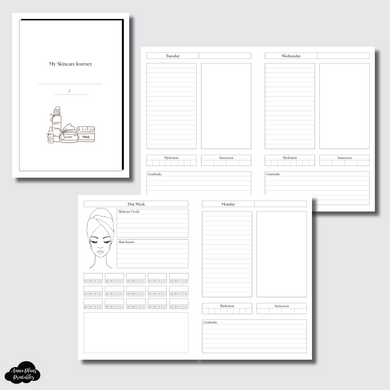 B6 TN Size | Skincare Journey PRINTABLE INSERT