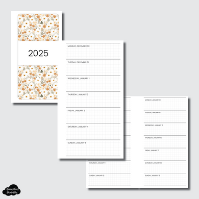 Personal Rings Size | 2025 1 WEEK ON 1 PAGE PRINTABLE INSERT