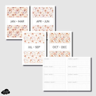 Passport TN Size | 2024 Week on 2 Pages Horizontal Printable Insert