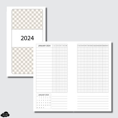 Personal Rings Size | 2024 Dated Tracker Printable Insert