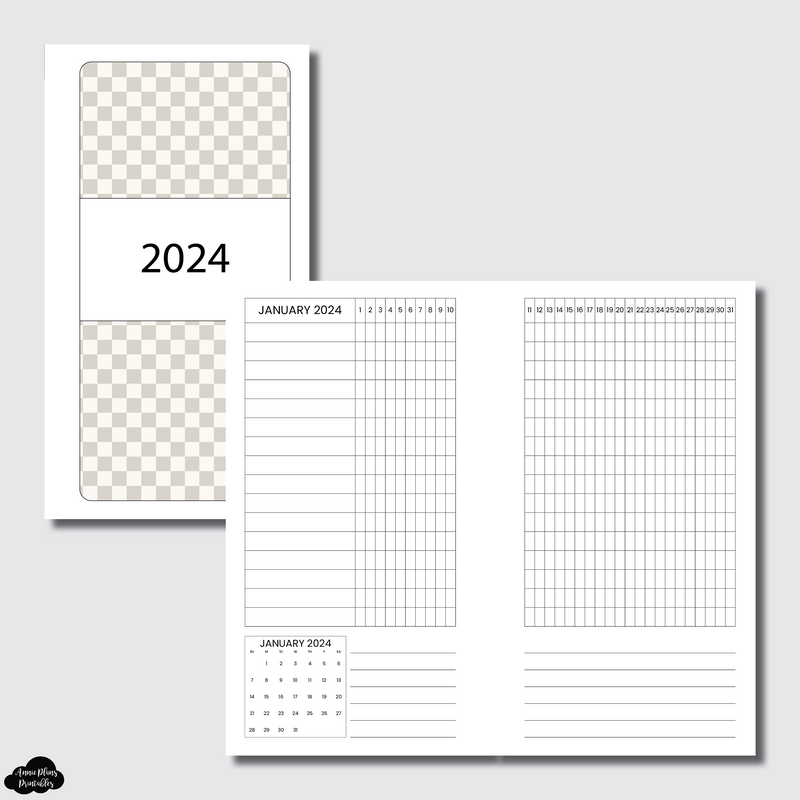 Personal Rings Size | 2024 Dated Tracker Printable Insert ...