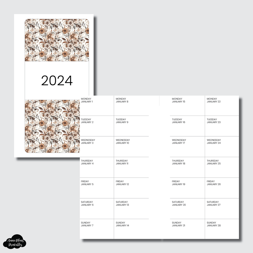 Personal Rings Size | 2024 2 WEEKS ON 1 PAGE PRINTABLE INSERT