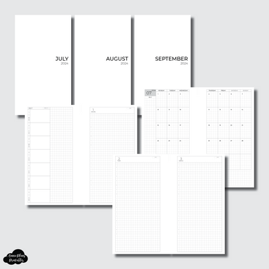 Personal Rings Size | JUL - SEP 2024 CLASSIC DAILY Printable Insert