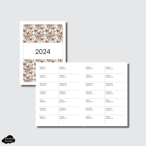 Passport TN Size | 2024 2 WEEKS ON 1 PAGE PRINTABLE INSERT