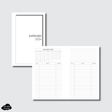 FC Rings Size | 2024 Monthly Expense Calendar Printable Insert