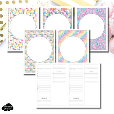 B6 TN Size | Undated Structured Timed Daily Printable Insert