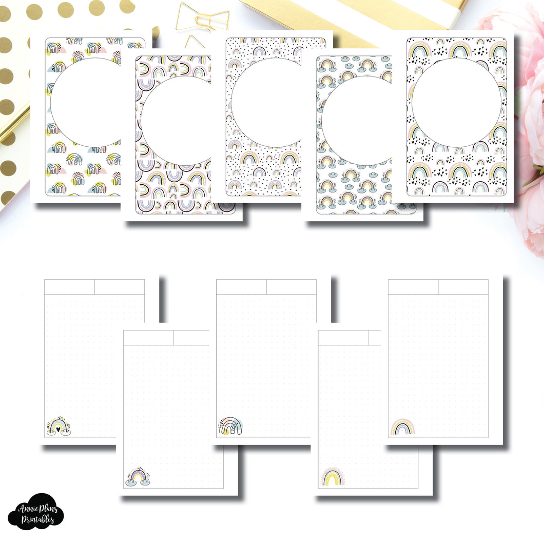 A6 Rings Size | Happy Notes Printable Insert