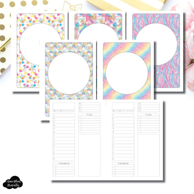 Personal Wide Rings Size | Undated Structured Timed Daily Printable Insert