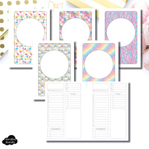 Pocket Plus Rings Size | Undated Structured Timed Daily Printable Insert